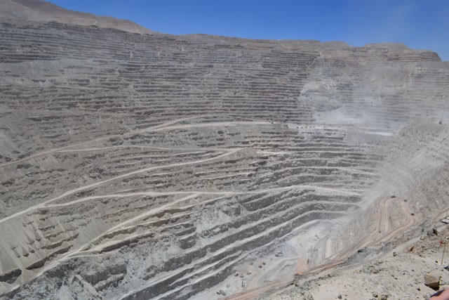 Customer photo: haul road into the pit